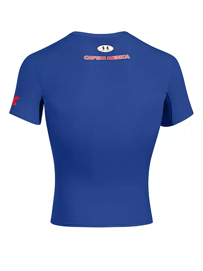 UNDER ARMOUR | Herren Kompressionsshirt Captain America | blau