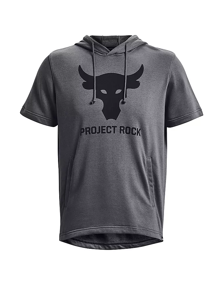 UNDER ARMOUR | Herren Kurzarm-Hoodie Project Rock Terry | grau