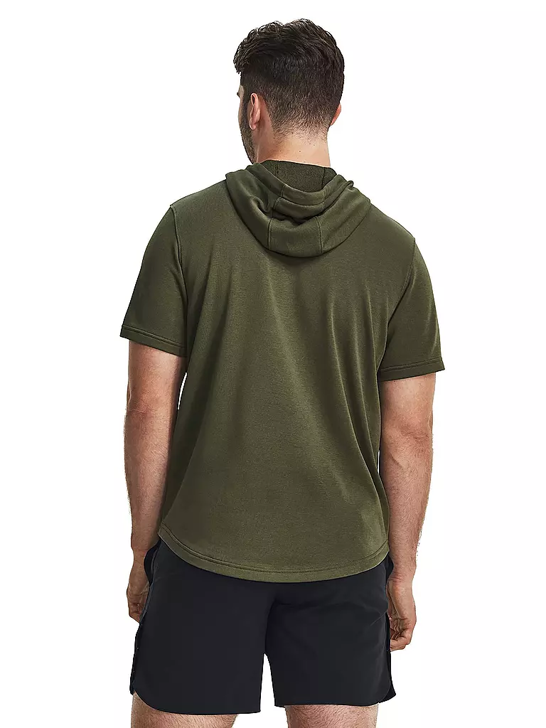 UNDER ARMOUR | Herren Kurzarm-Hoodie Project Rock Terry | olive