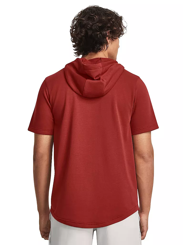 UNDER ARMOUR | Herren Kurzarm-Hoodie Project Rock Terry | rot