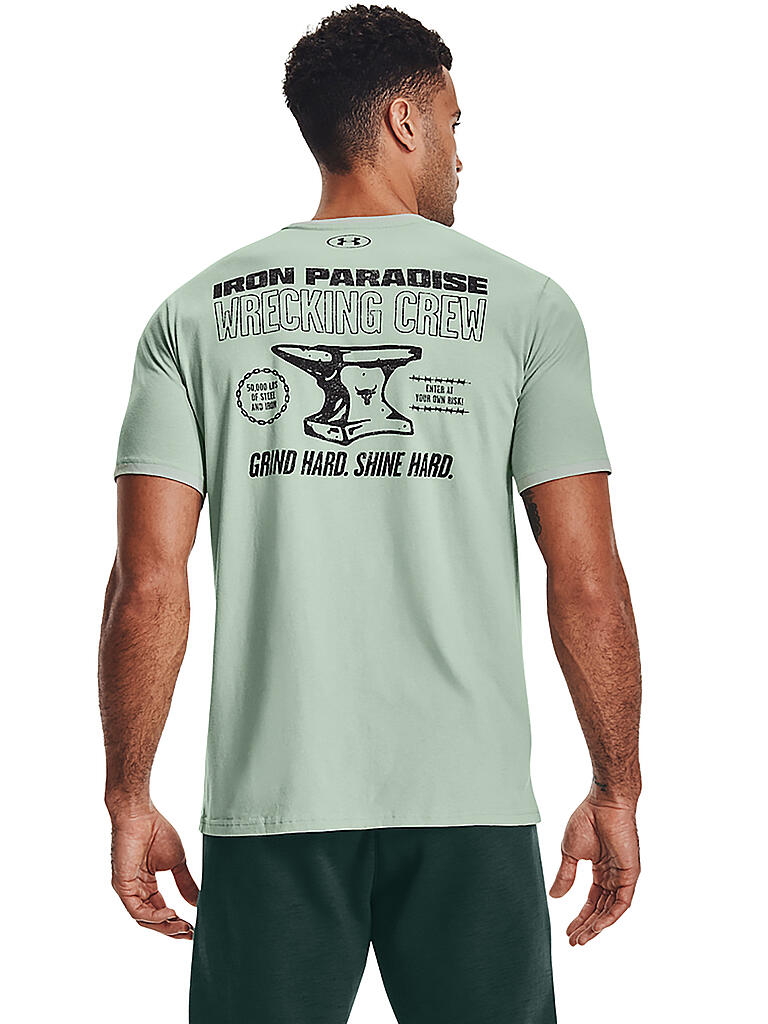 UNDER ARMOUR | Herren T-Shirt Project Rock Wrecking Crew | grau