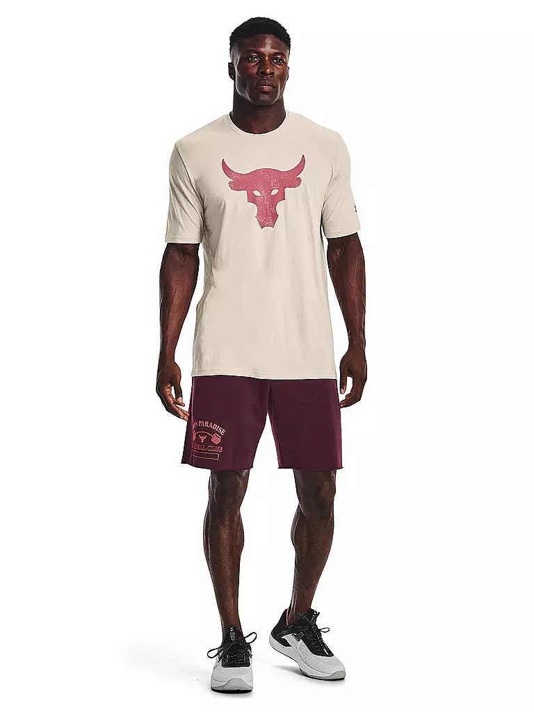 UNDER ARMOUR | Herren T-Shirt The Rock Brahma Bull | beige