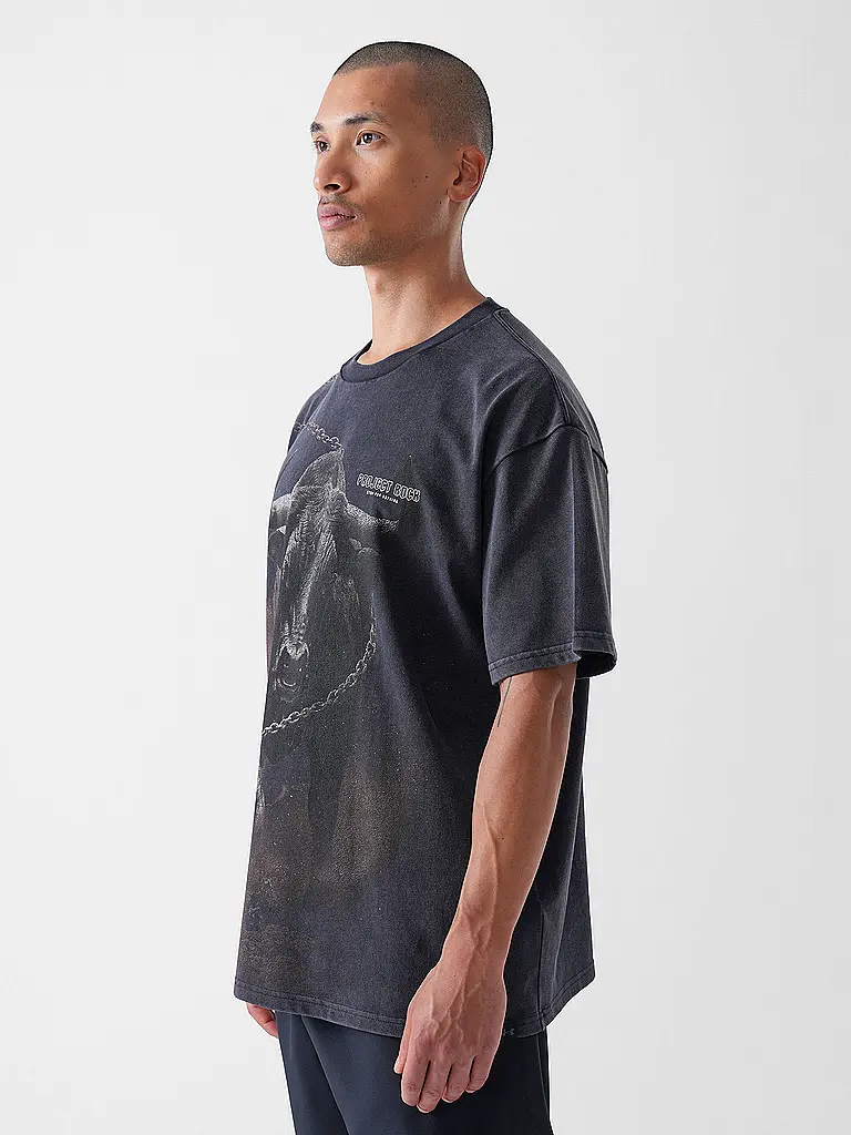 UNDER ARMOUR | Herren T-Shirt The Rock Washed | schwarz