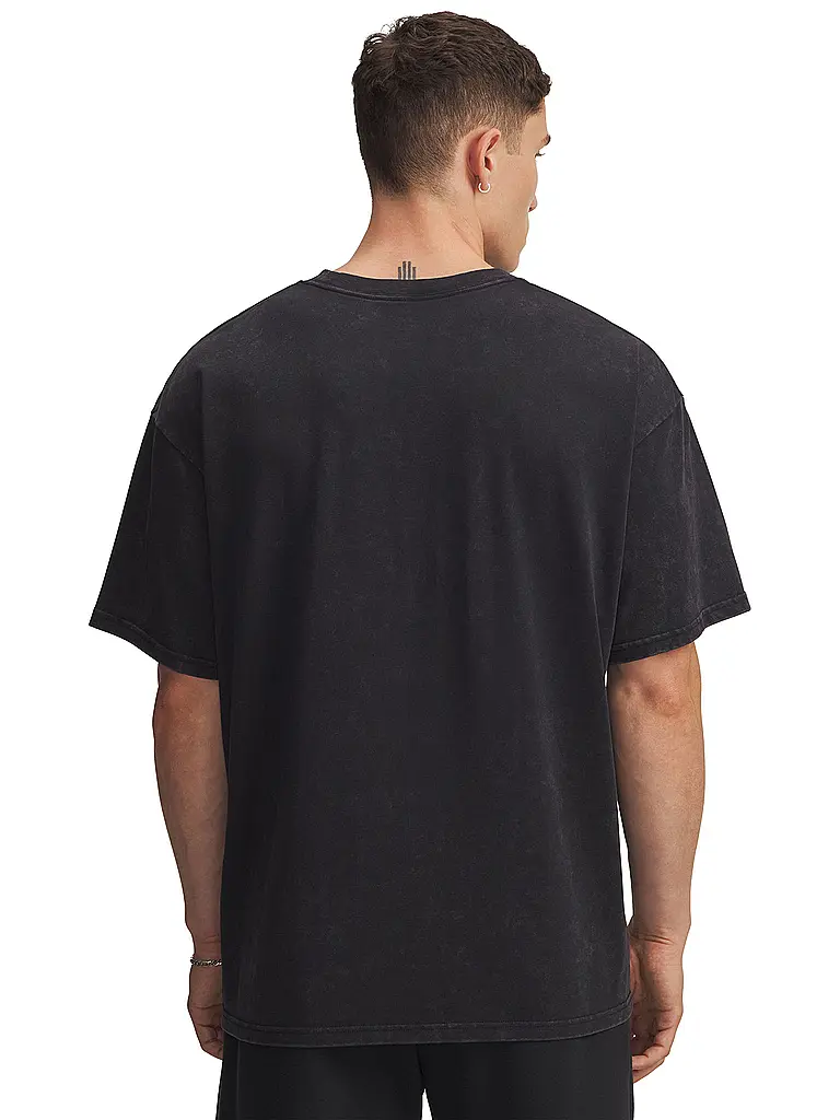 UNDER ARMOUR | Herren T-Shirt The Rock Washed | schwarz