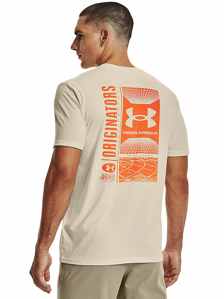 UNDER ARMOUR | Herren T-Shirt UA Barcode | beige