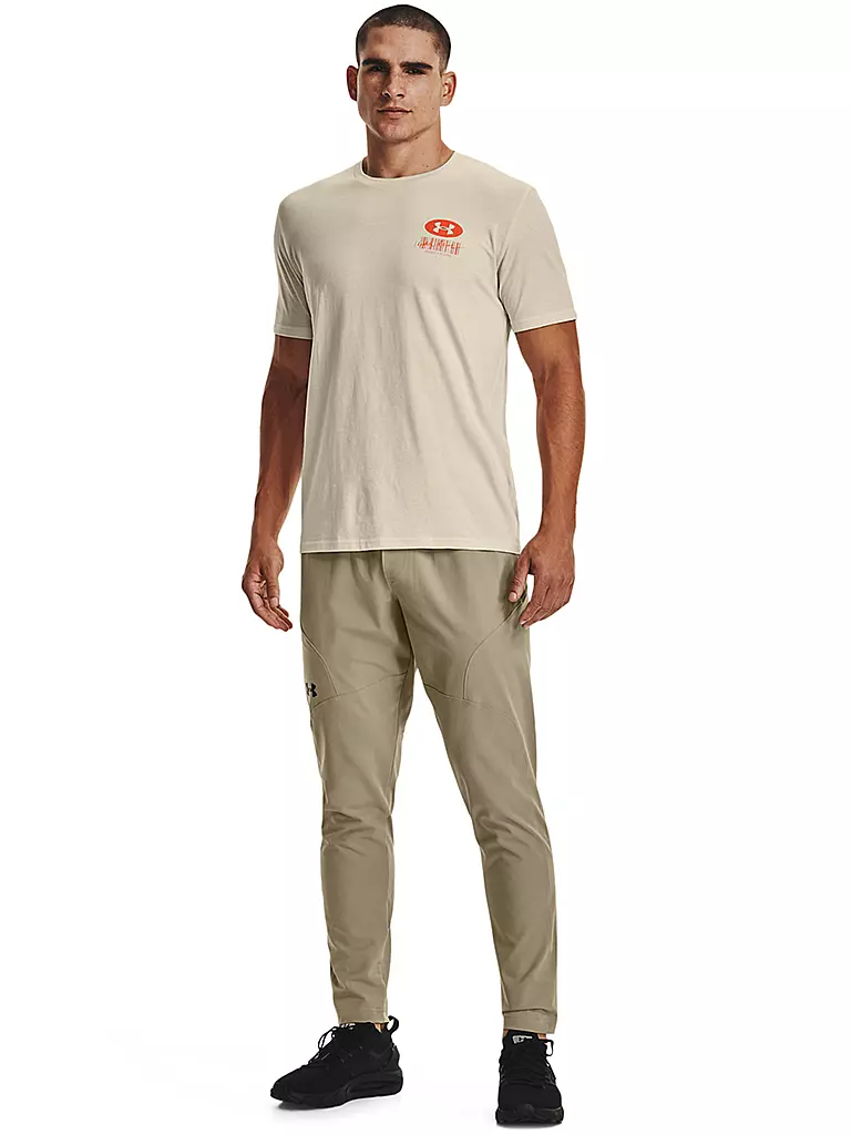 UNDER ARMOUR | Herren T-Shirt UA Barcode | beige