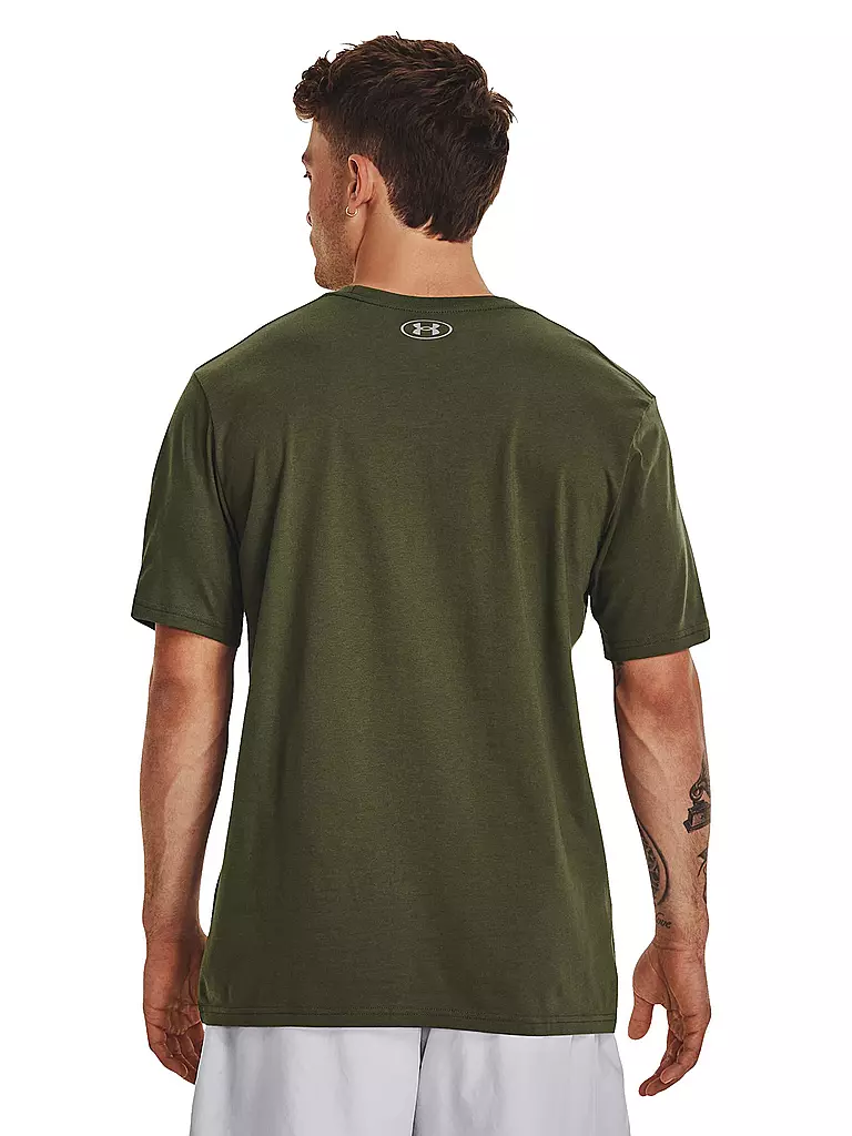 UNDER ARMOUR | Herren T-Shirt UA Boxed Sportstyle | olive