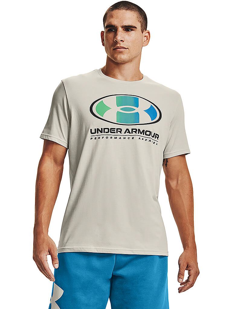 UNDER ARMOUR | Herren T-Shirt UA Lockertag Multi Color | beige