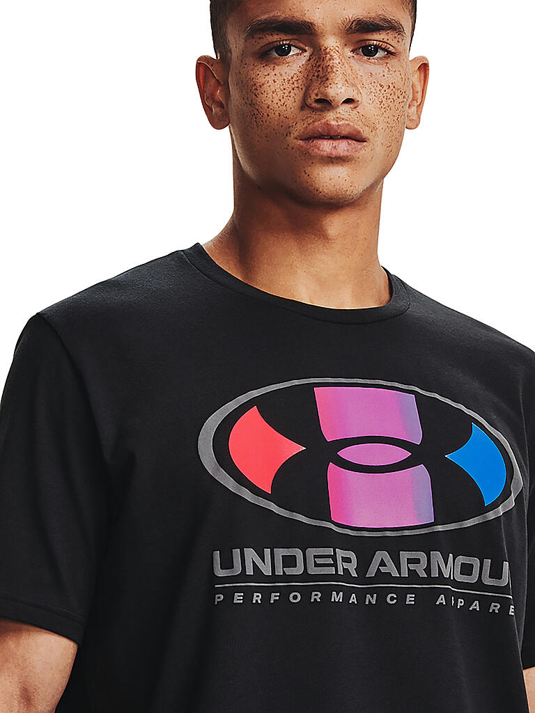 UNDER ARMOUR | Herren T-Shirt UA Lockertag Multi Color | schwarz