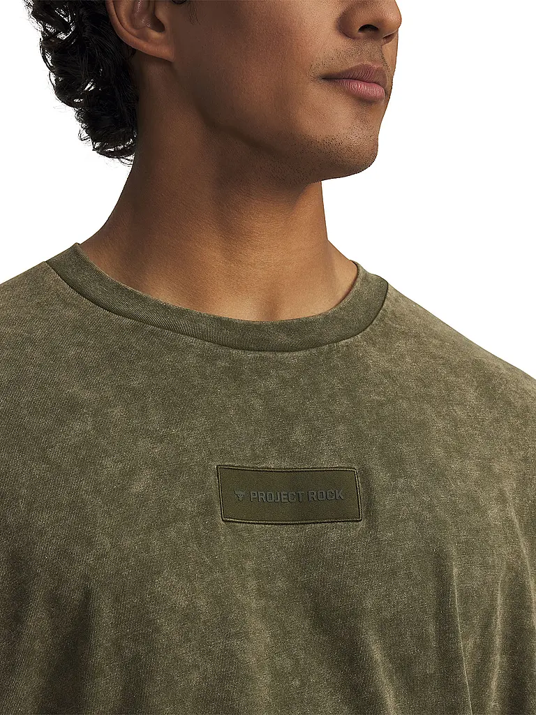 UNDER ARMOUR | Herren T-Shirt UA Project Rock Heavyweight | olive