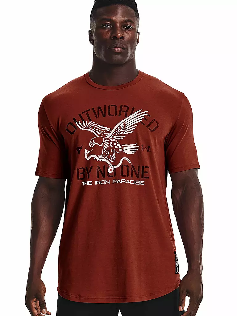 UNDER ARMOUR | Herren T-Shirt UA Project Rock Outworked | rot