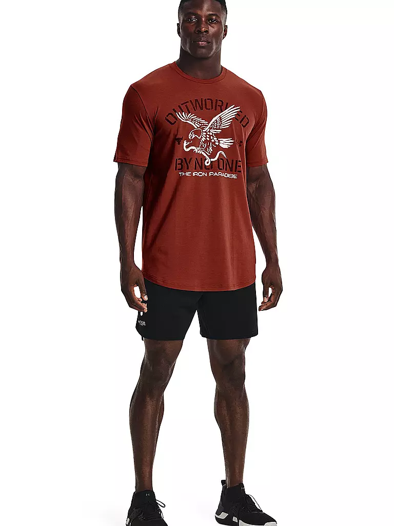 UNDER ARMOUR | Herren T-Shirt UA Project Rock Outworked | rot