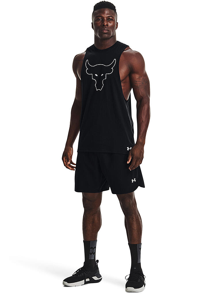 UNDER ARMOUR | Herren Tank Project Rock Brahma Bull | schwarz