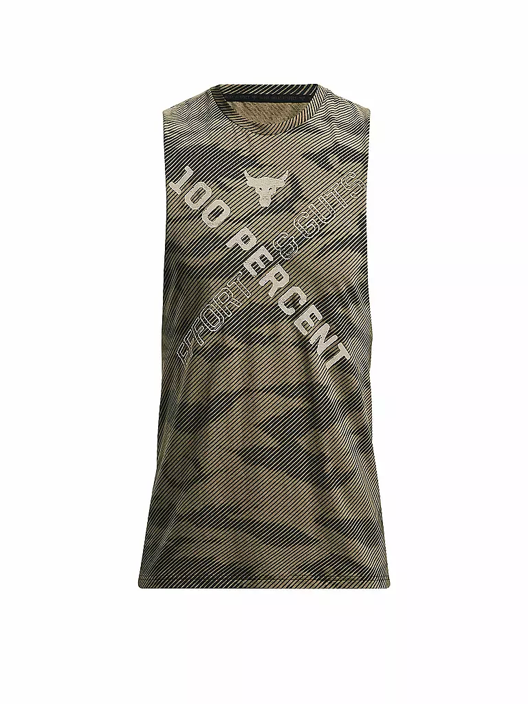 UNDER ARMOUR | Herren Tank UA Project Rock 100 Percent | olive