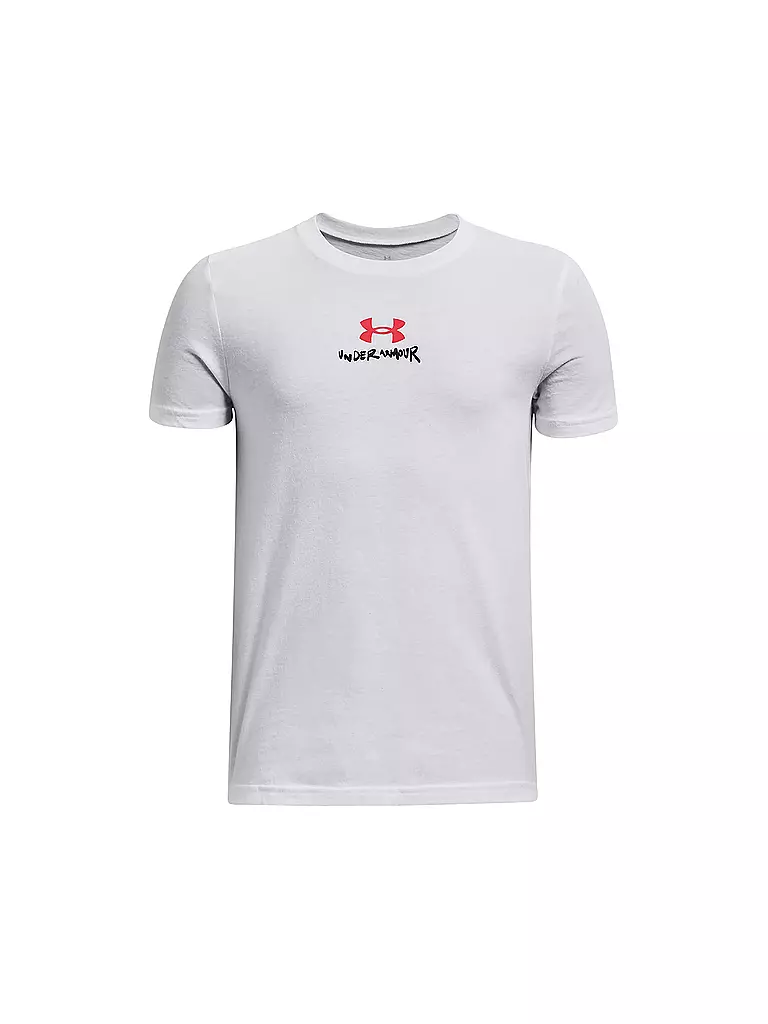 UNDER ARMOUR | Junge T-Shirt UA Scribble Branded | weiss
