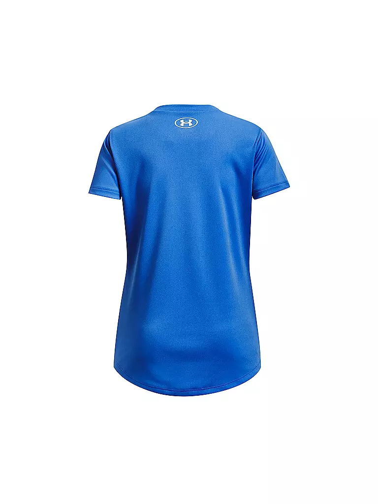 UNDER ARMOUR | Mädchen Fitnessshirt UA Tech™ Print Fill Big Logo | blau