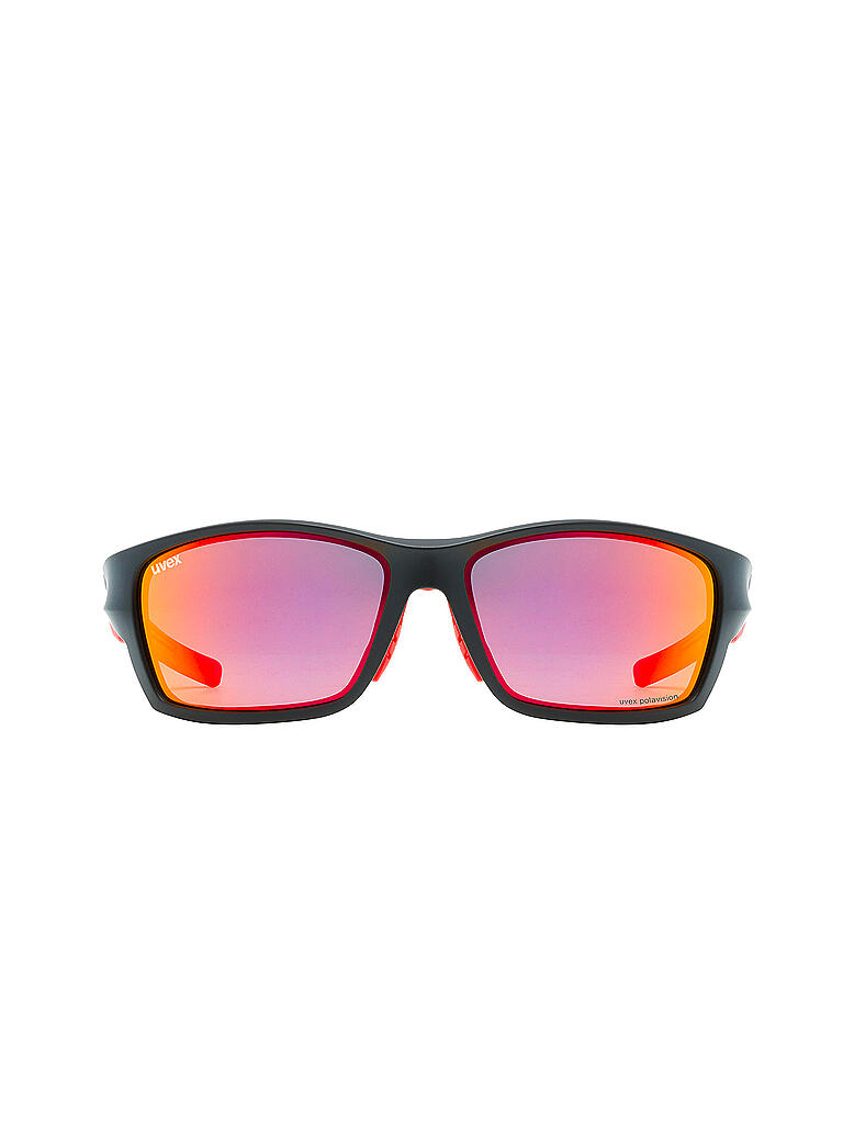 UVEX | Sportbrille Sportstyle 223 Black Matt-Red | schwarz