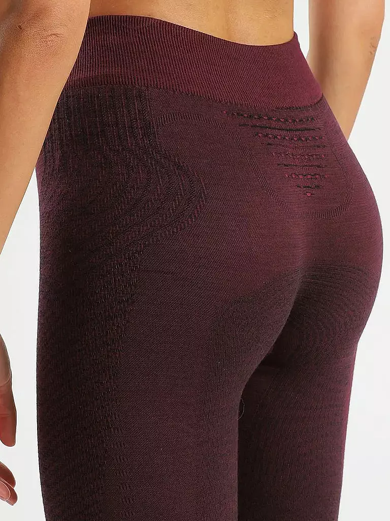 UYN | Damen Unterziehhose Fusyon Biotech Medium Merino 3/4 | dunkelrot