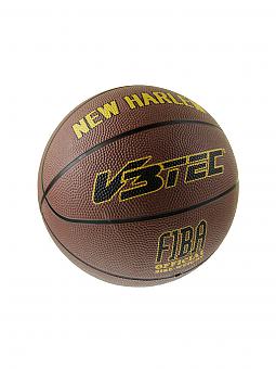 V3TEC New Harlem Basketball Herren Damen Trainingsball Streetbasketball braun 