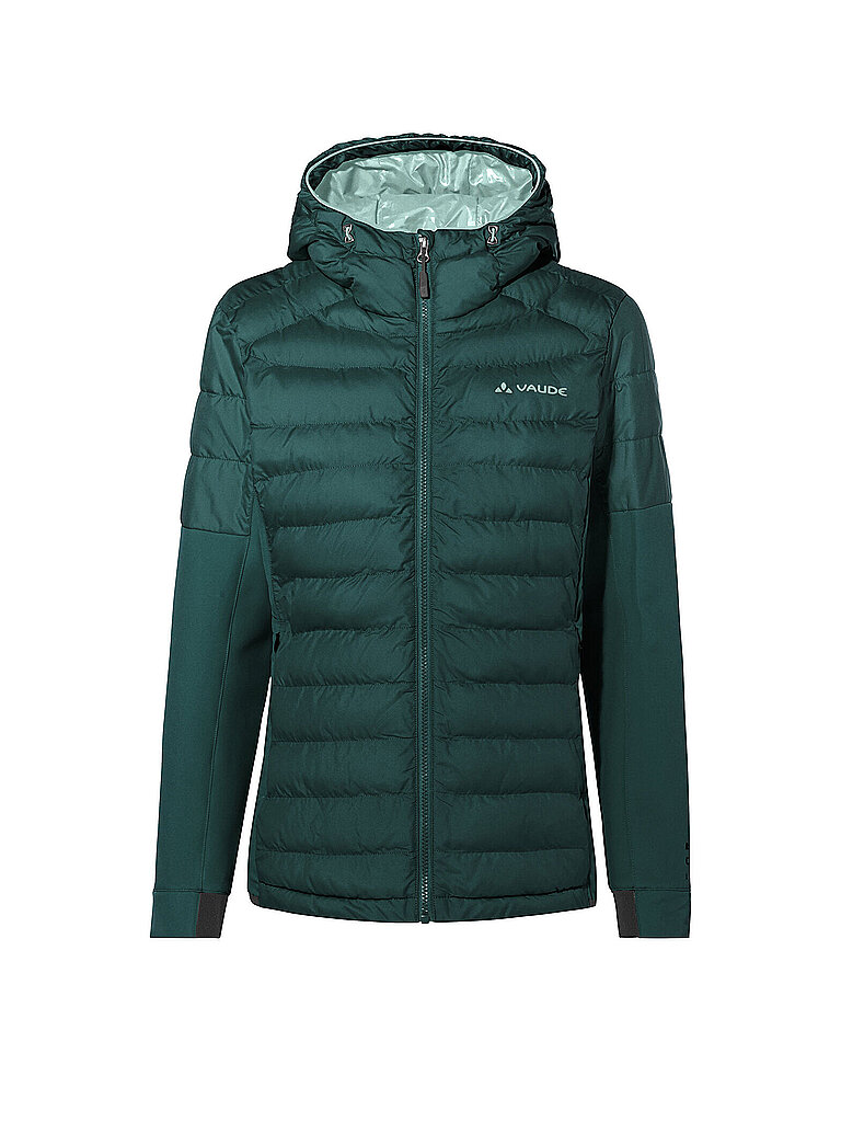 Vaude Hybridjacke Elope Thermo Hoodie Recycelt Polyester Dunkelgrün