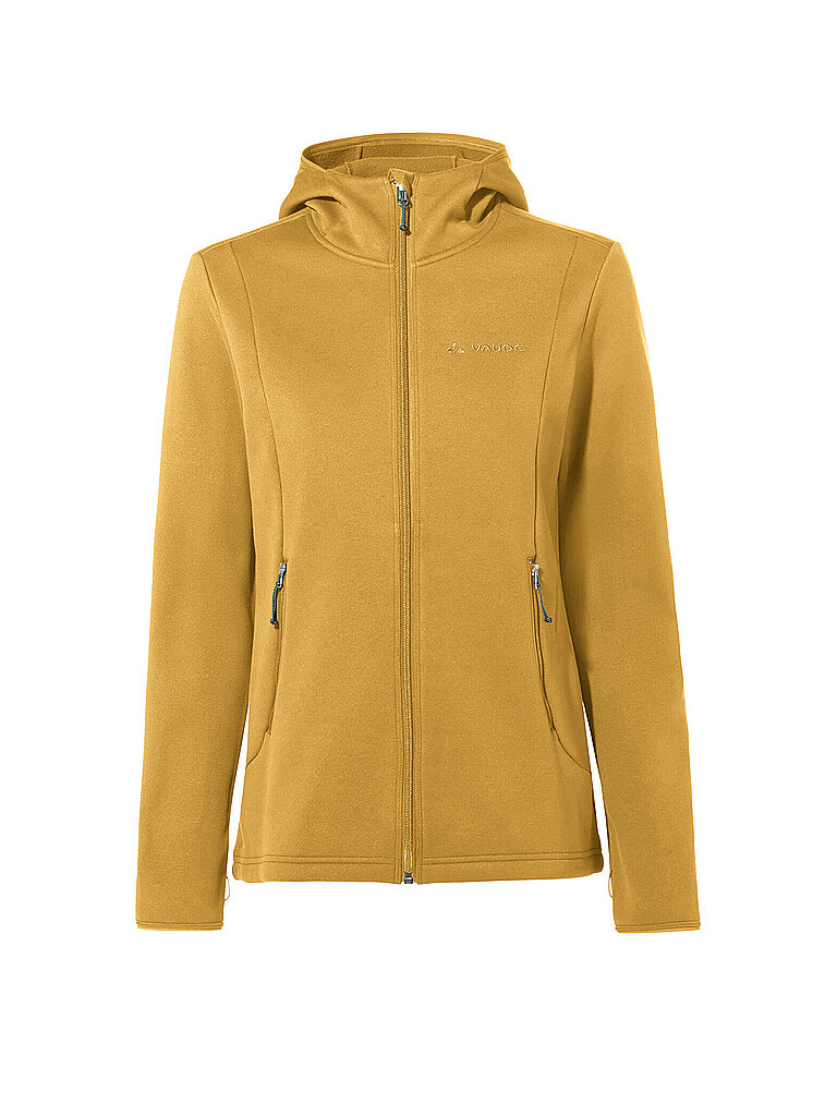 VAUDE Damen Fleecejacke Idris Hoodie gold | 36