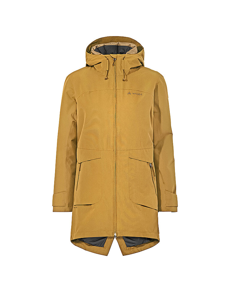 VAUDE Damen Winterparka Skomer Winter III Hoodie hellbraun | 38