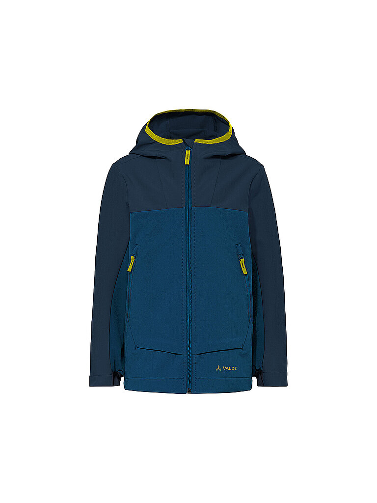 VAUDE Kinder Softshelljacke Rokua Hoodie dunkelblau | 134-140