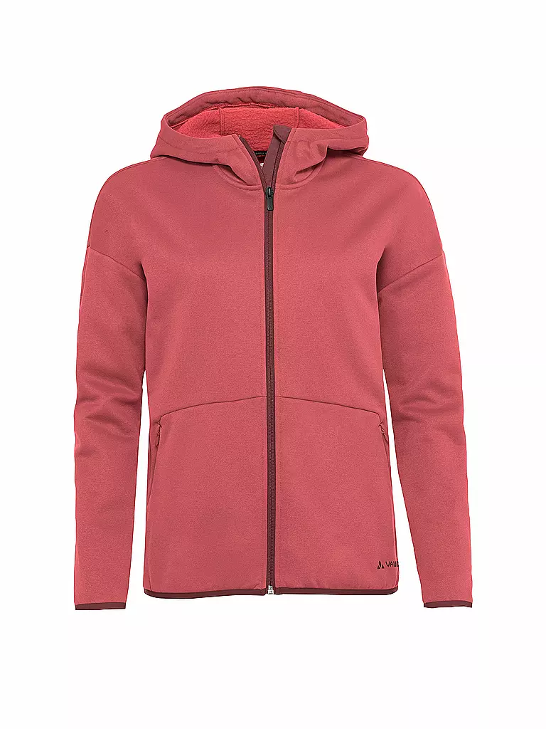 VAUDE | Damen Fleecejacke Mineo Hoodie | dunkelrot