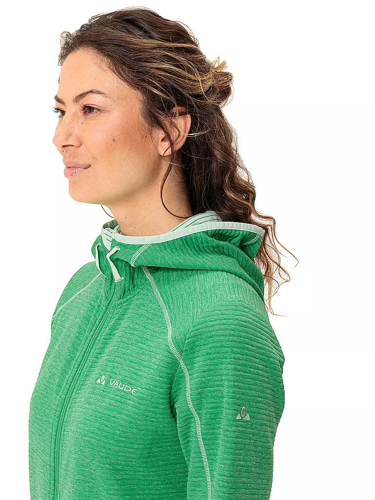 VAUDE | Damen Fleecejacke Skomer Hiking Hoodie | grün