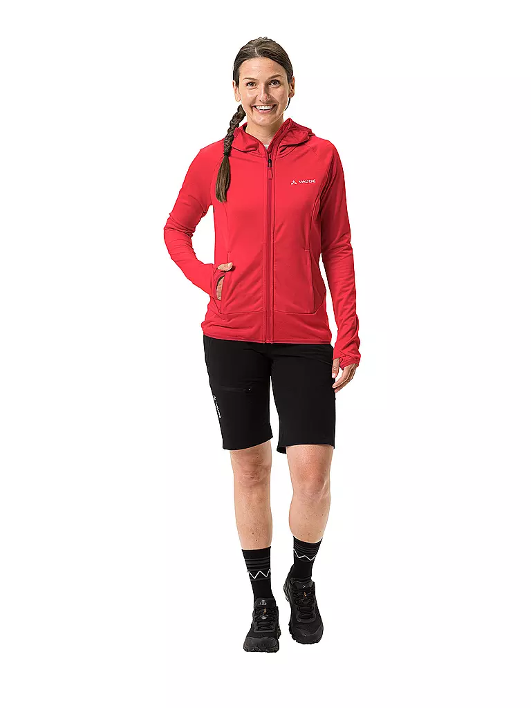 VAUDE | Damen Fleecejacke Tekoa Hoodie | rot