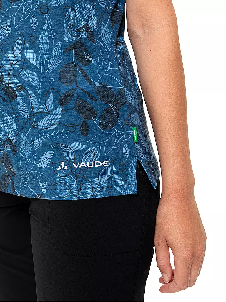 VAUDE | Damen Funktionsshirt Skomer Print | blau