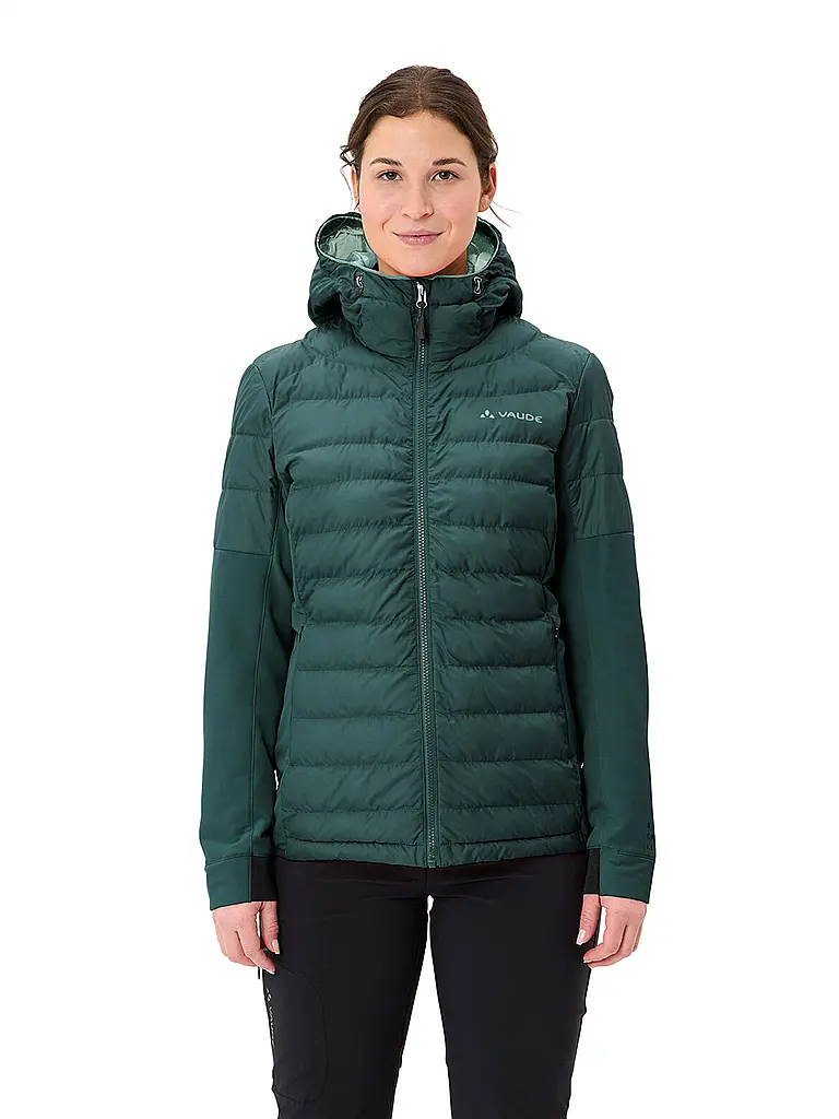 VAUDE | Damen Hybridjacke Elope  Thermo Hoodie | dunkelgrün