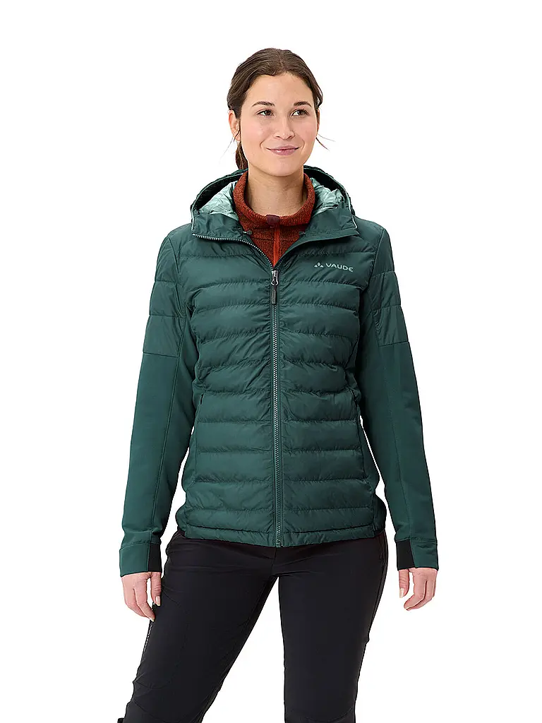 VAUDE | Damen Hybridjacke Elope  Thermo Hoodie | dunkelgrün