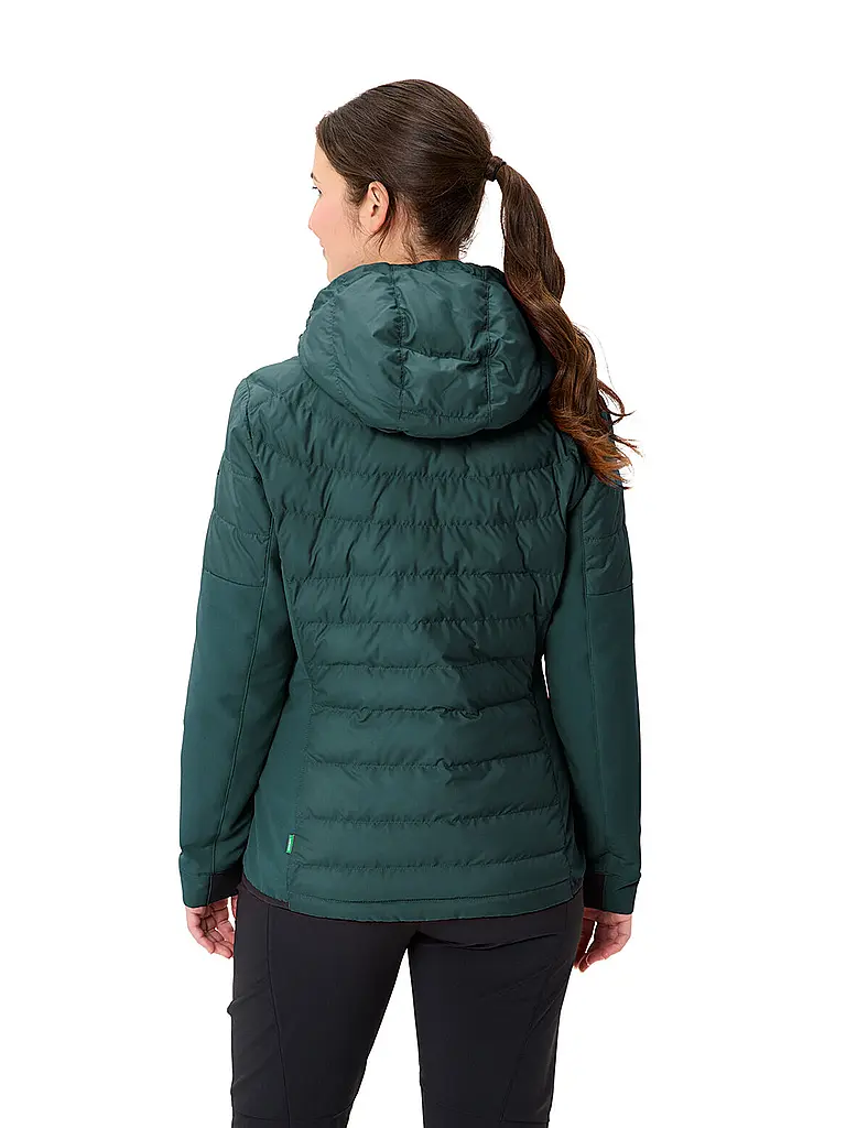 VAUDE | Damen Hybridjacke Elope  Thermo Hoodie | dunkelgrün