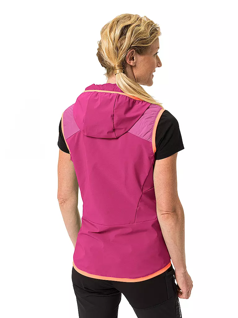 VAUDE | Damen Hybridweste Brenva Hoodie | pink