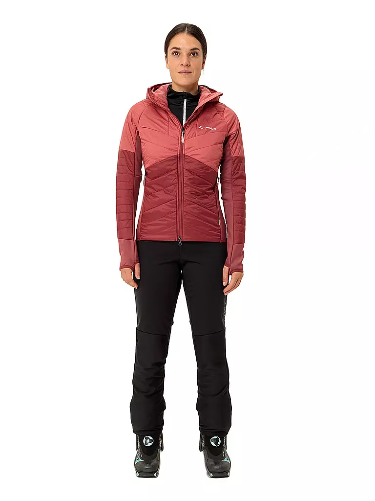 VAUDE | Damen Isojacke Sesvenna Hoodie | dunkelrot