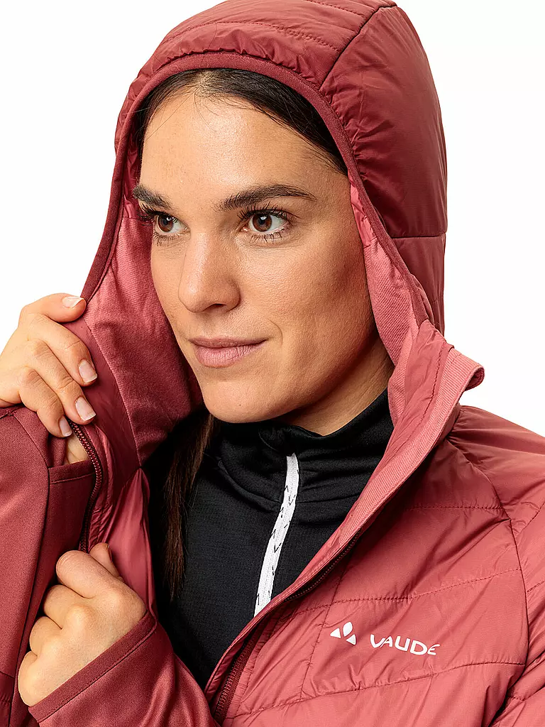 VAUDE | Damen Isojacke Sesvenna Hoodie | dunkelrot