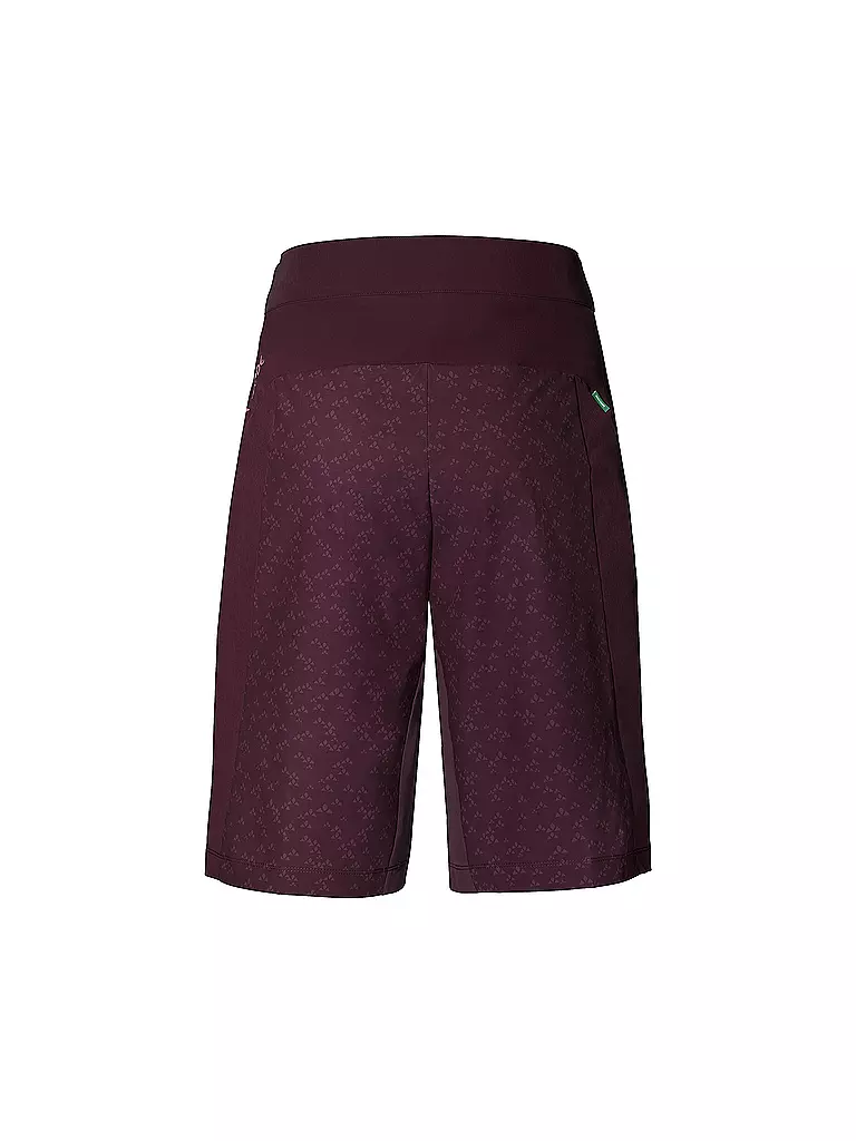 VAUDE | Damen Radshort Ledro Print | dunkelrot