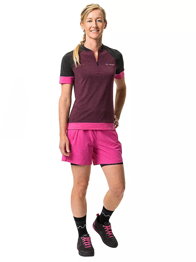 VAUDE | Damen Radtrikot Altissimo Q-Zip | dunkelrot