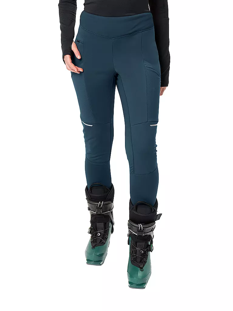 VAUDE | Damen Softshell Wanderhose Larice  | dunkelblau