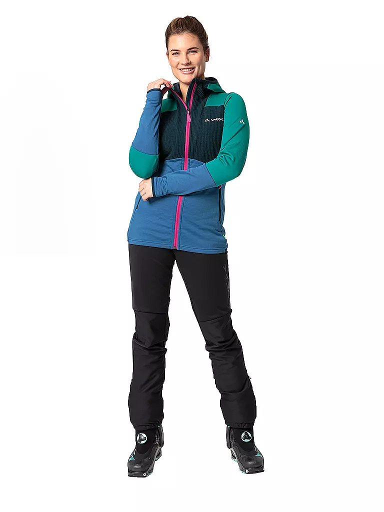 VAUDE | Damen Touren Fleecejacke Monviso Grid Fleece | dunkelblau