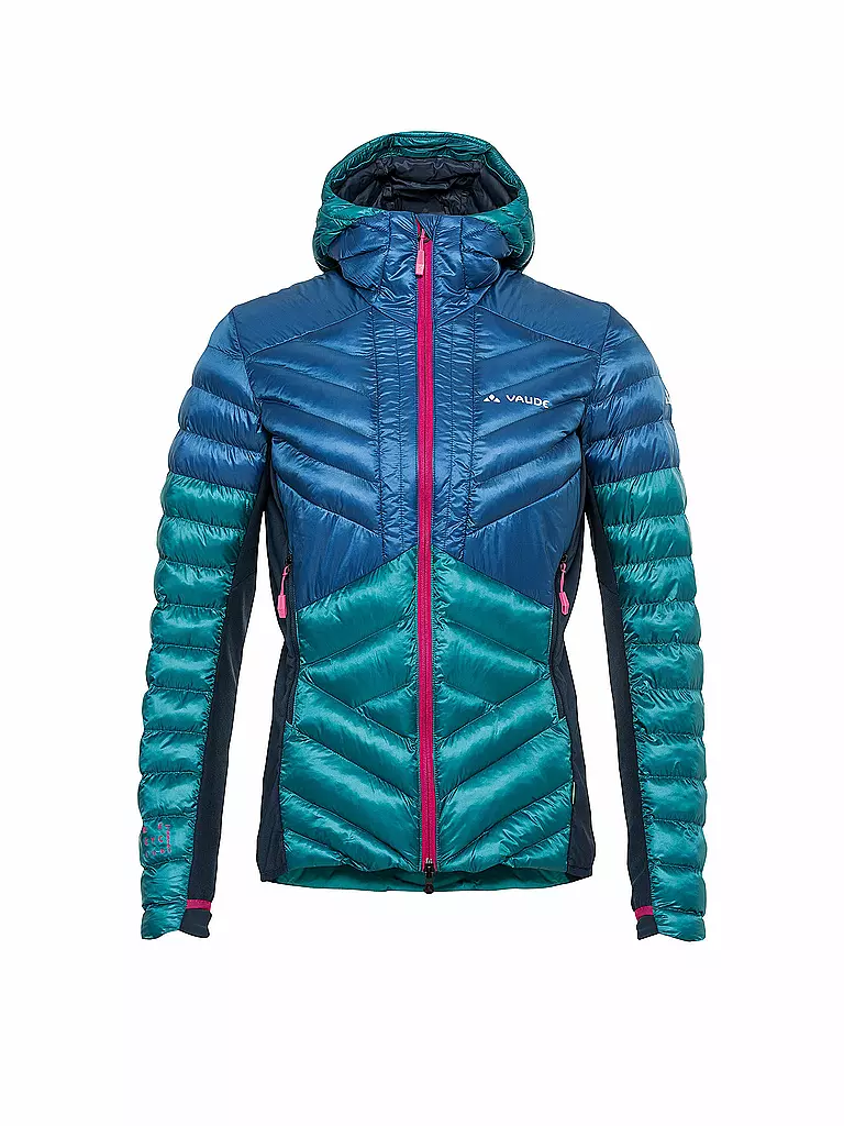 VAUDE | Damen Touren Hybridjacke Sesvenna Pro  Hoodie | dunkelblau