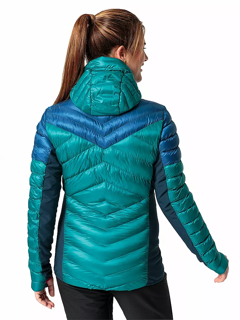 VAUDE | Damen Touren Hybridjacke Sesvenna Pro  Hoodie | dunkelblau