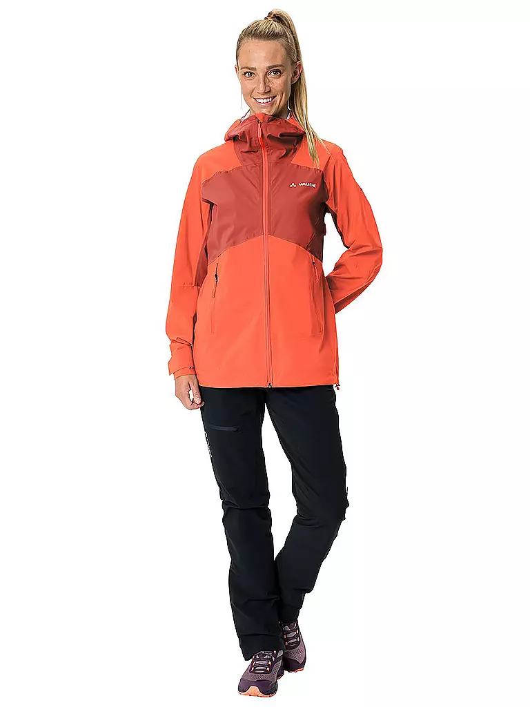 VAUDE | Damen Touren Regenjacke Simony IV 2,5-Lagen | koralle