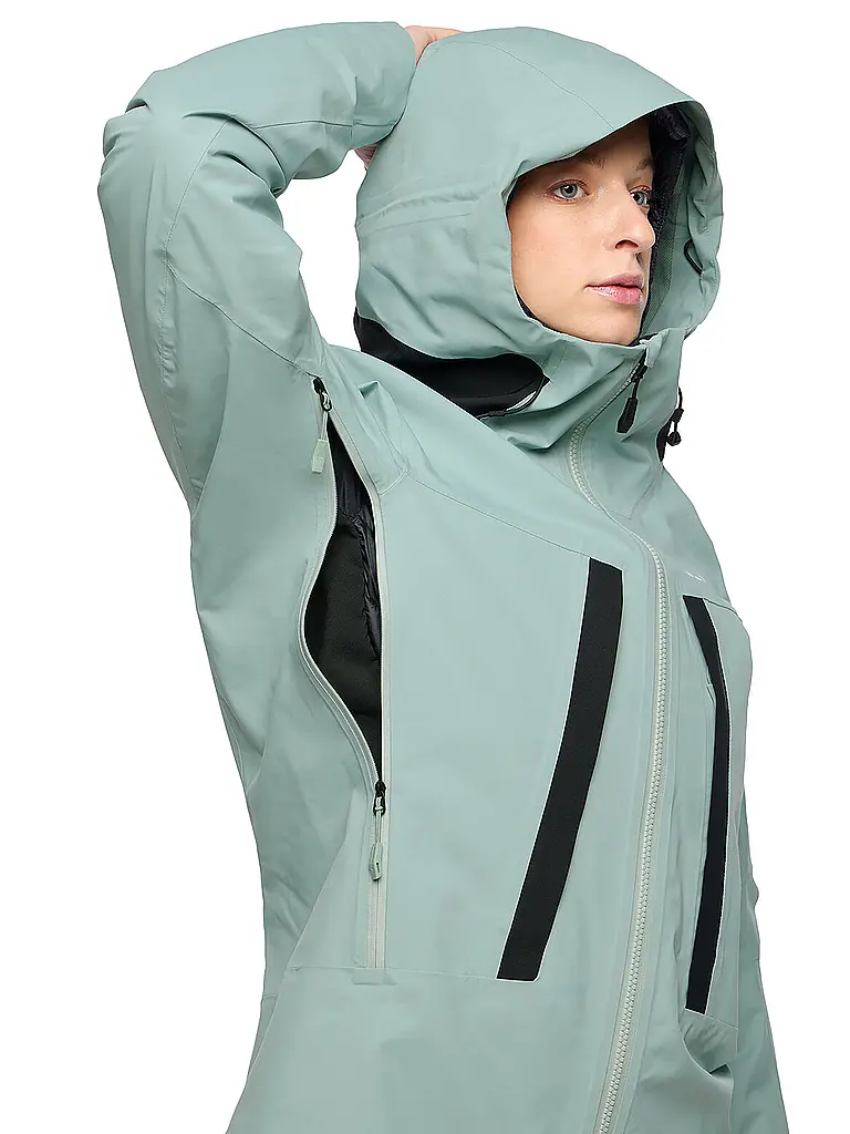 VAUDE | Damen Tourenjacke Monviso 2,5L Hoodie | hellgrün