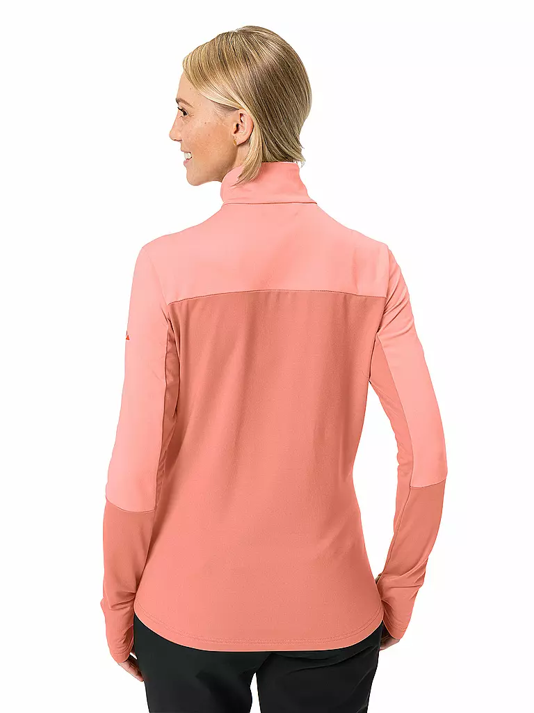 VAUDE | Damen Tourenshirt Livigno mit Zip | rosa