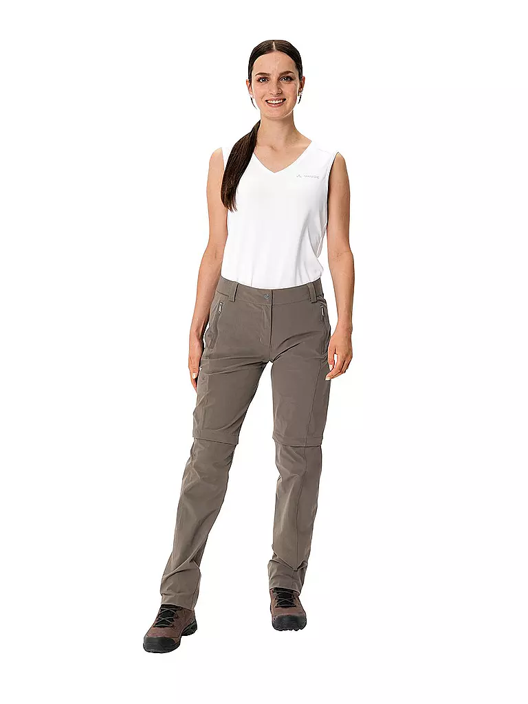 VAUDE | Damen Wanderhose  Farley Stretch ZipOff | braun