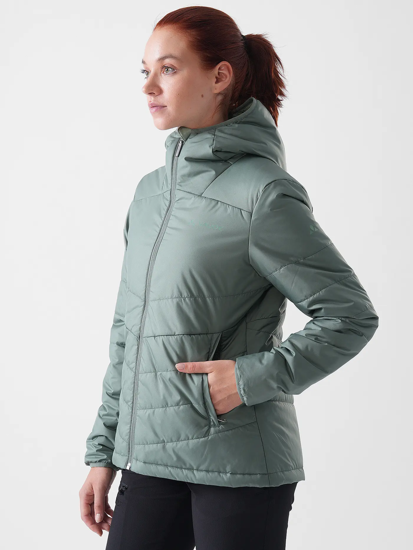 VAUDE | Damen Wanderjacke Livia Hoodie | hellgrün