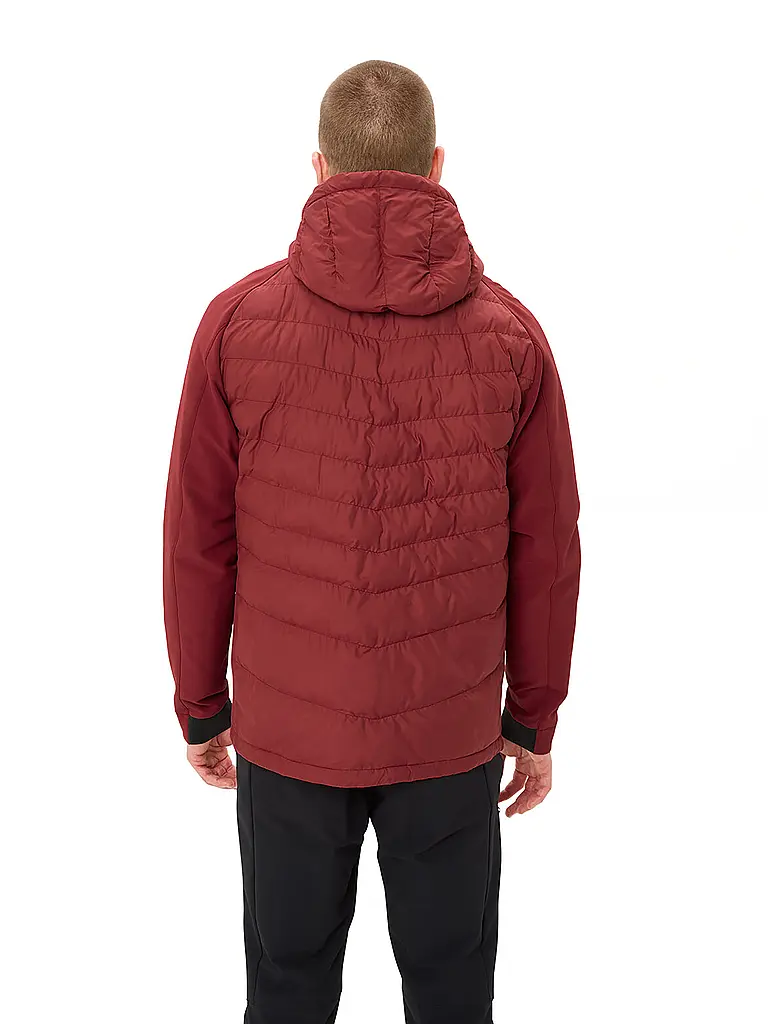 VAUDE | Herren Hybridjacke Elope  Hoodie | dunkelrot