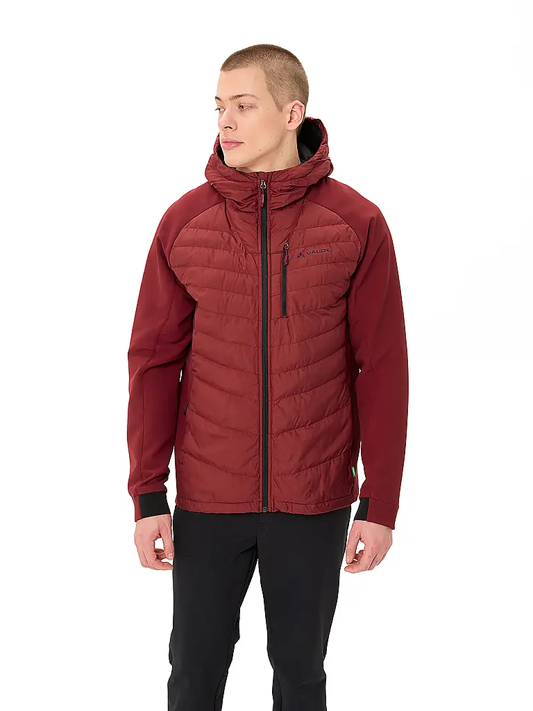 VAUDE | Herren Hybridjacke Elope  Hoodie | dunkelrot